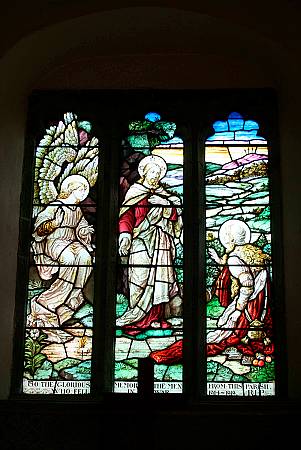 St Gennys - Detail of Stained Glass